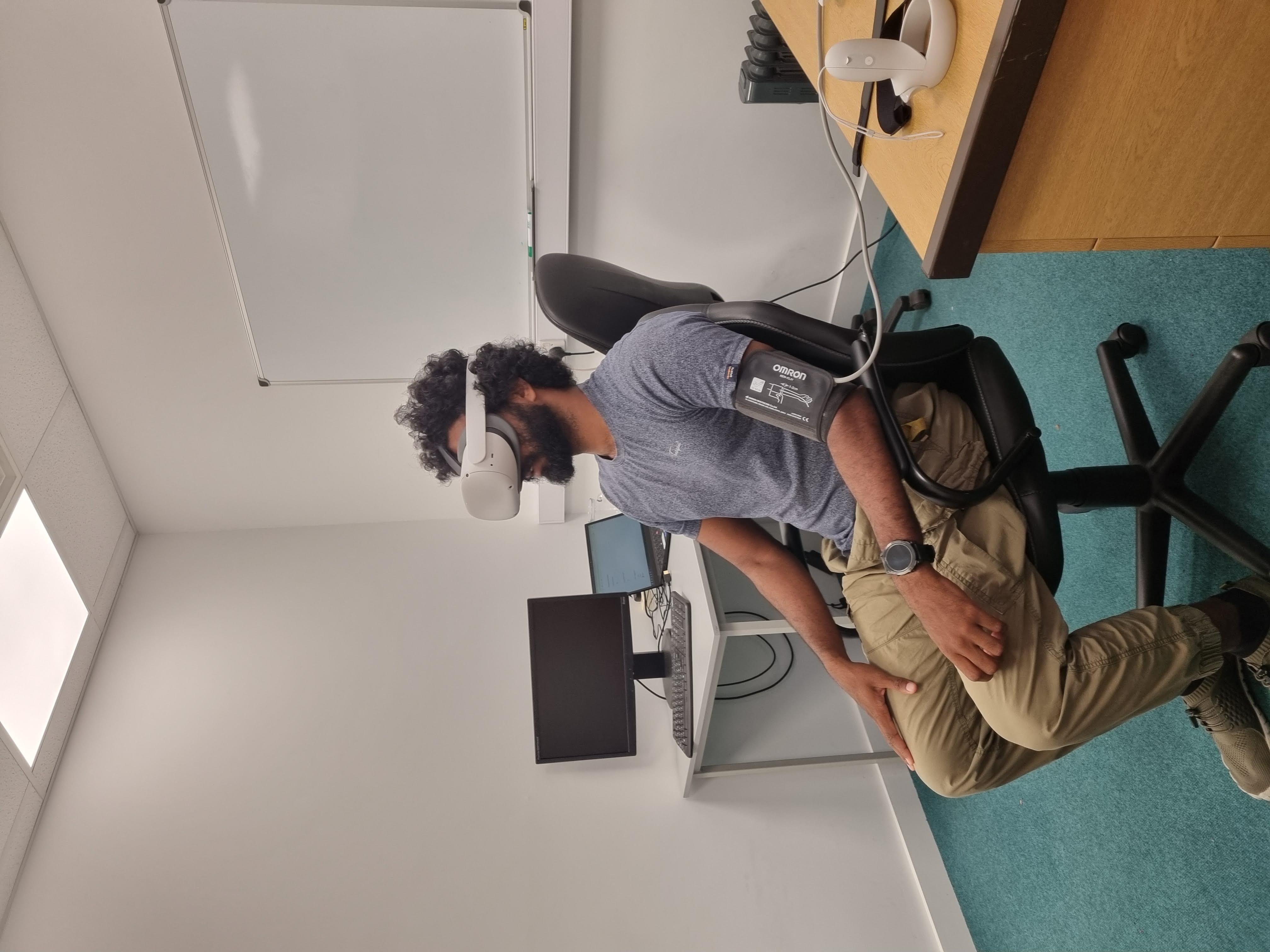 Study 1 VR laboratory setup